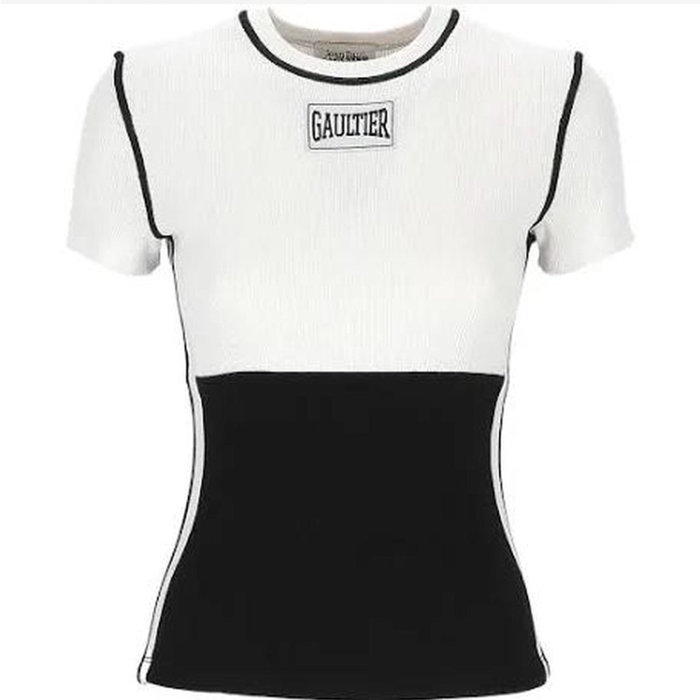 Women's Black and White Top
